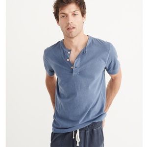 7Souls Blue Button Up Short Sleeve Shirt